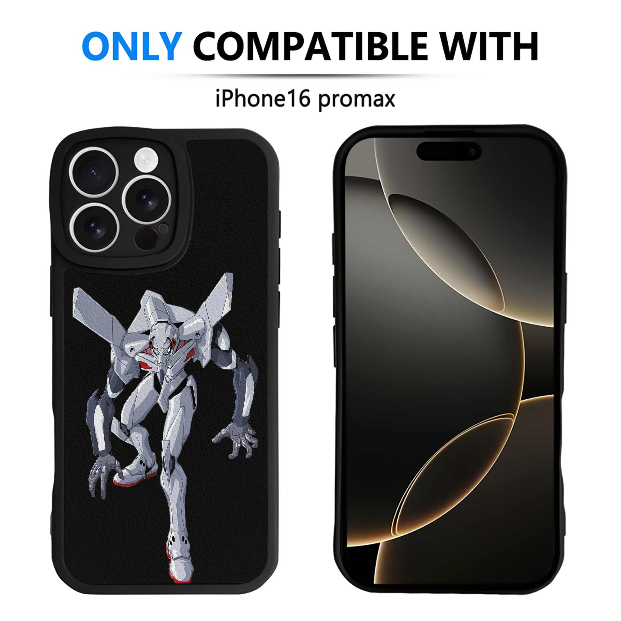 （画像用） EVA 新世紀エヴァンゲリオン 【iPhone 16シリーズ対応】シリコンスマホケース（レザー調） 材質：シリコン